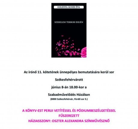 Szerelem terror idején - könyv-est perui vetítéssel és beszélgetéssel